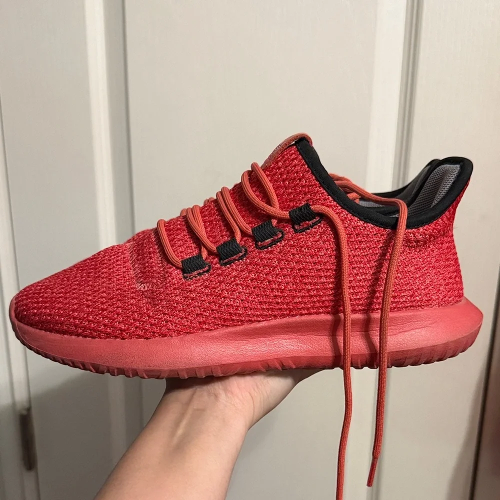 Adidas‎ Tubular Shadow Trace Scarlet Black Athletic Sneakers